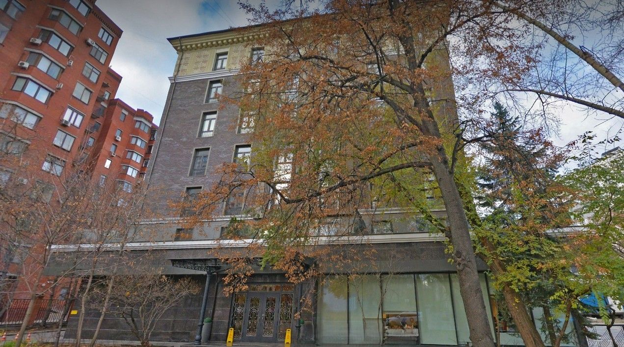 фасад дома, здание по адресу г Москва, Большой Тишинский пер, д 38 